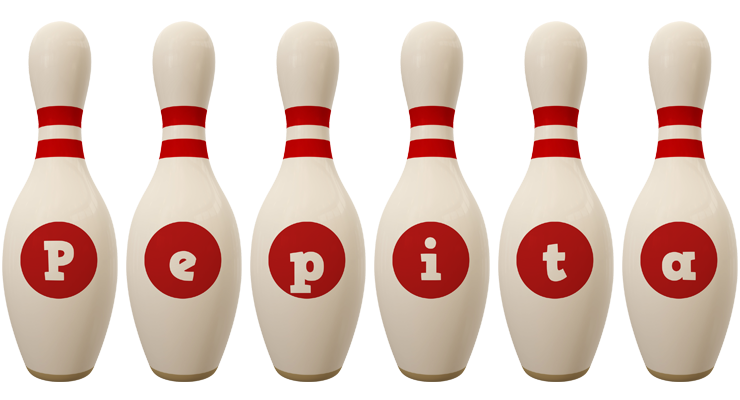 Pepita bowling-pin logo