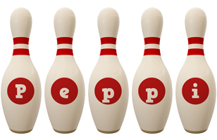 Peppi bowling-pin logo