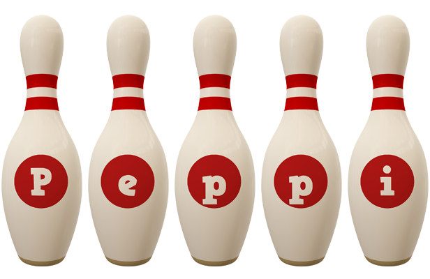 Peppi bowling-pin logo