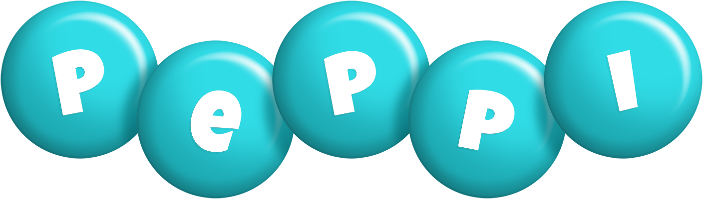 Peppi candy-azur logo
