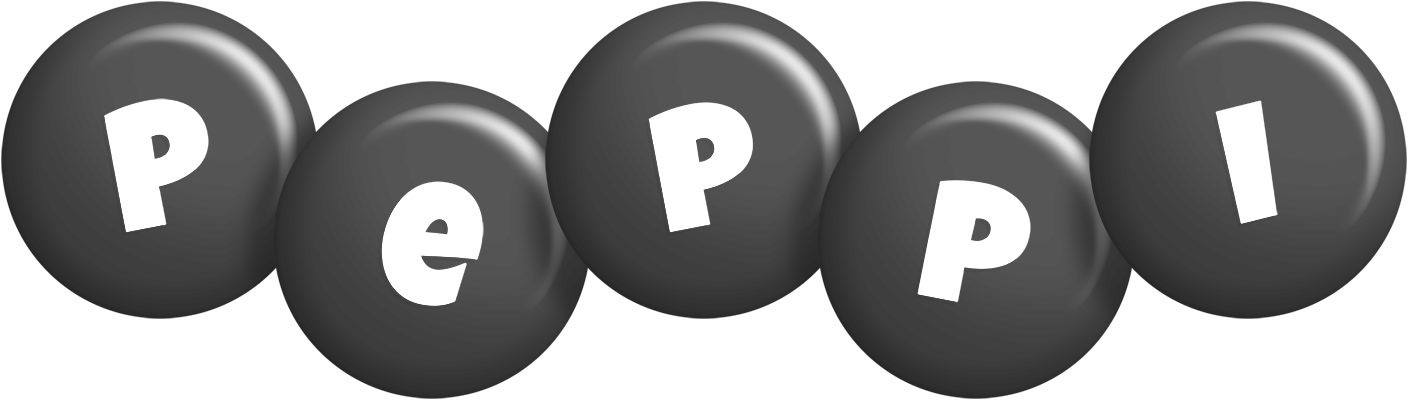 Peppi candy-black logo