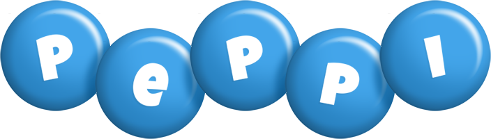 Peppi candy-blue logo