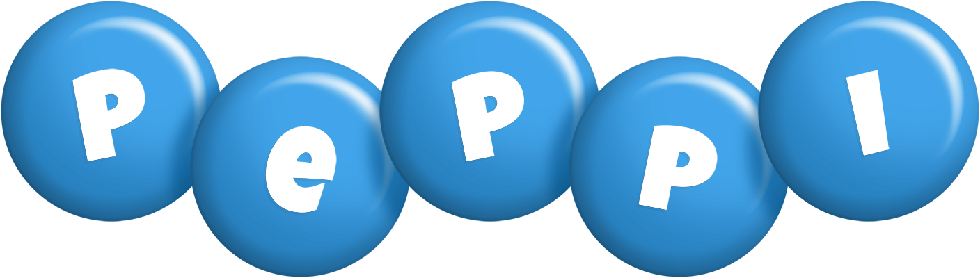 Peppi candy-blue logo