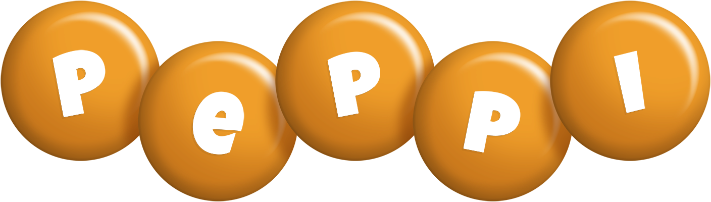 Peppi candy-orange logo
