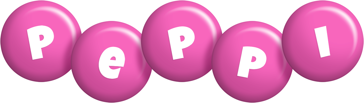 Peppi candy-pink logo
