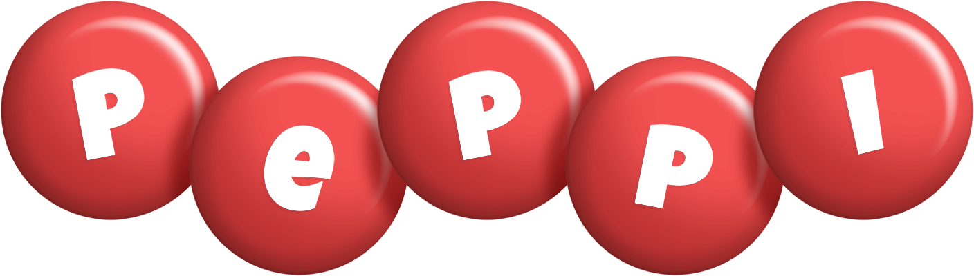 Peppi candy-red logo