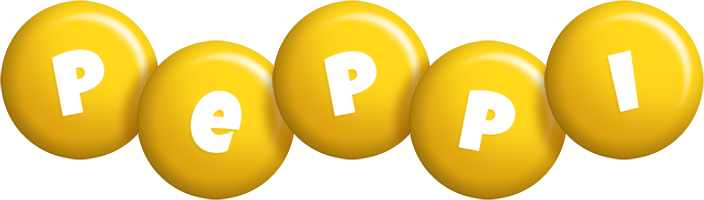 Peppi candy-yellow logo