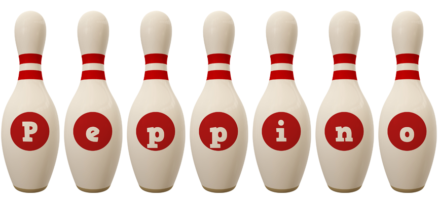 Peppino bowling-pin logo