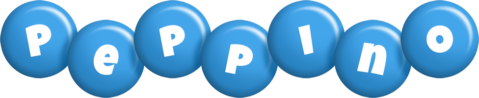 Peppino candy-blue logo