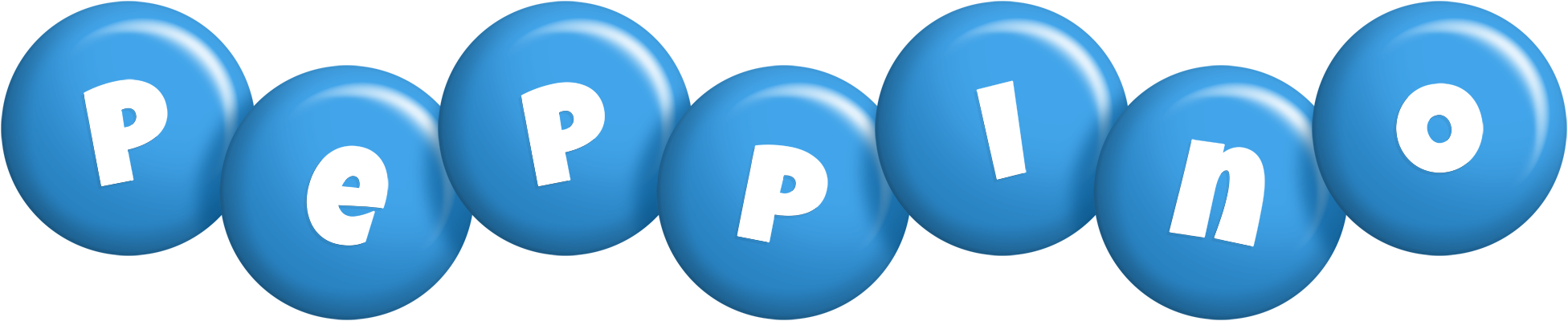 Peppino candy-blue logo