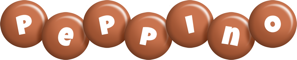 Peppino candy-brown logo