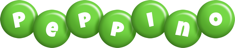 Peppino candy-green logo