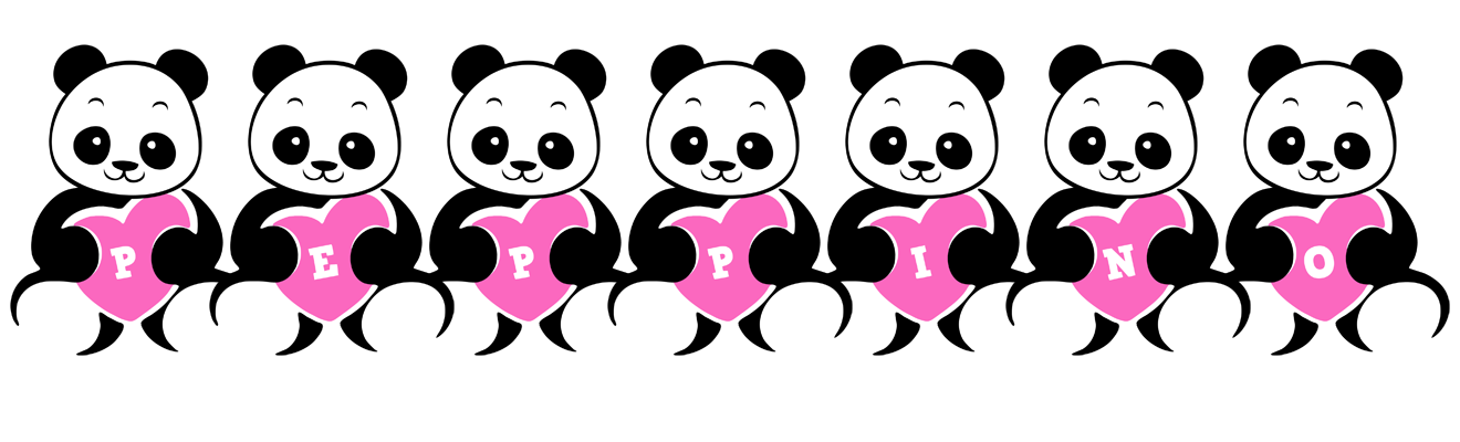 Peppino love-panda logo