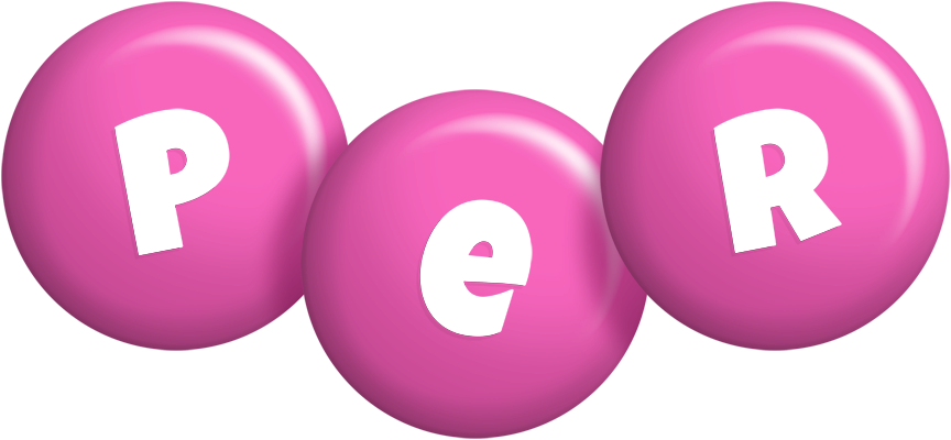 Per candy-pink logo