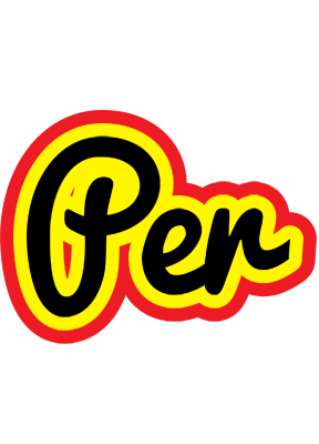 Per flaming logo