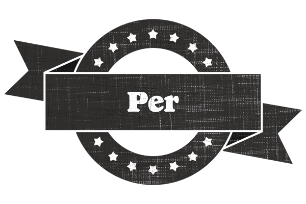 Per grunge logo