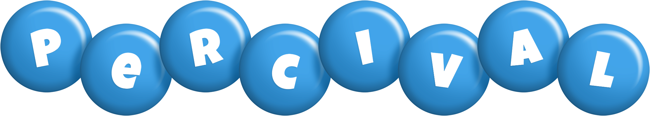 Percival candy-blue logo