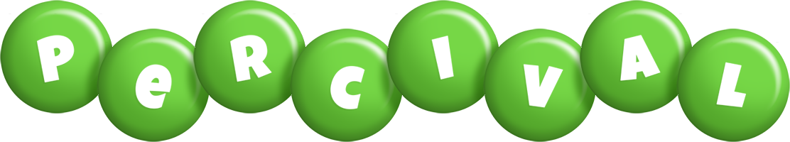 Percival candy-green logo