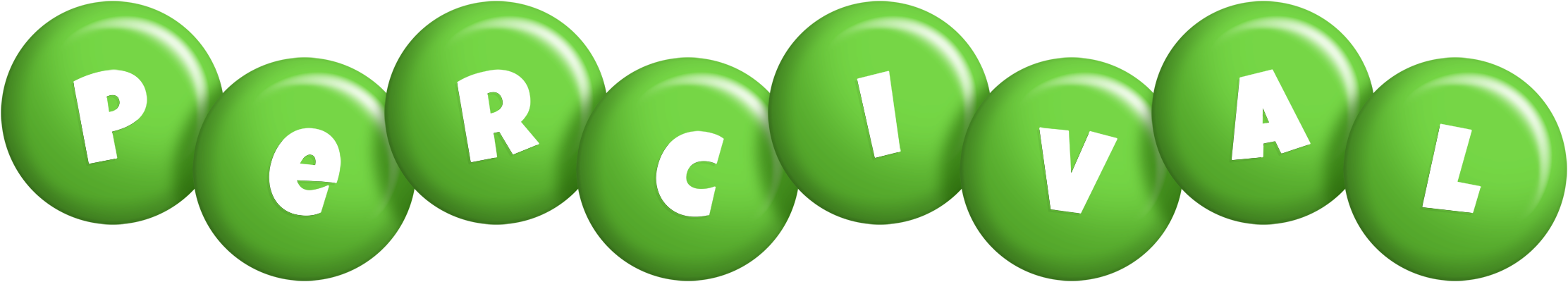 Percival candy-green logo