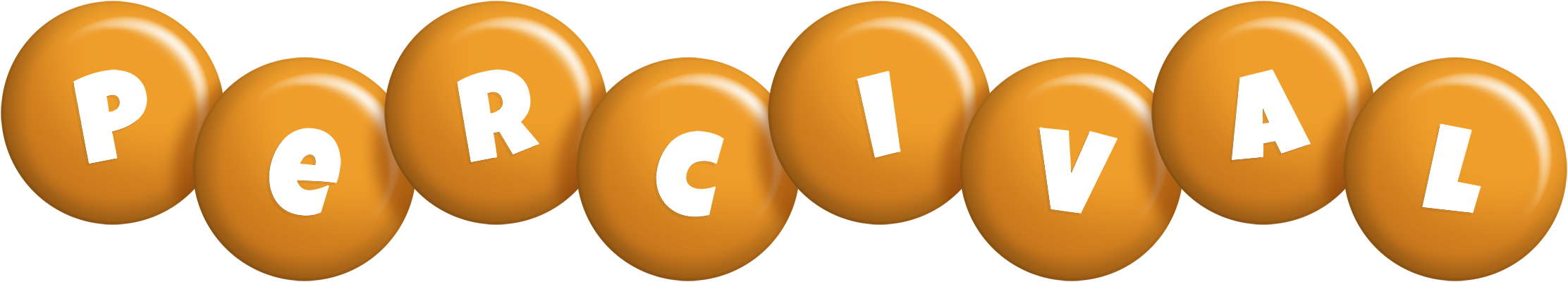 Percival candy-orange logo