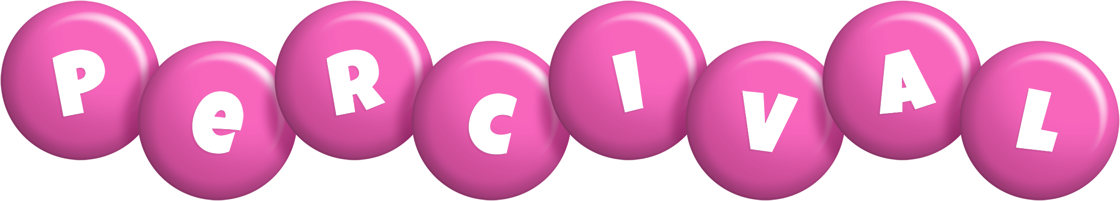 Percival candy-pink logo