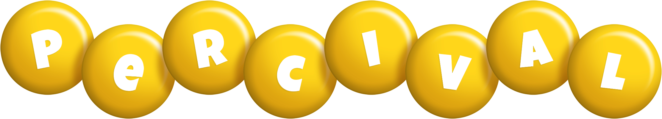 Percival candy-yellow logo