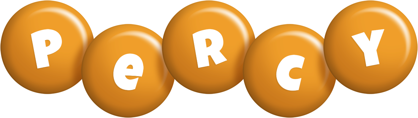 Percy candy-orange logo