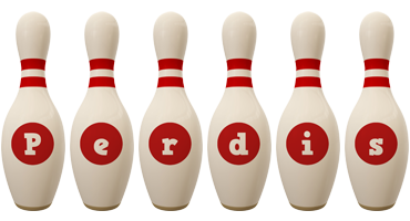 Perdis bowling-pin logo