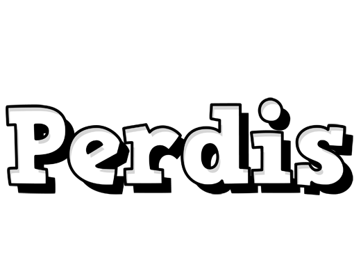 Perdis snowing logo