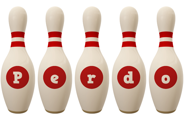 Perdo bowling-pin logo