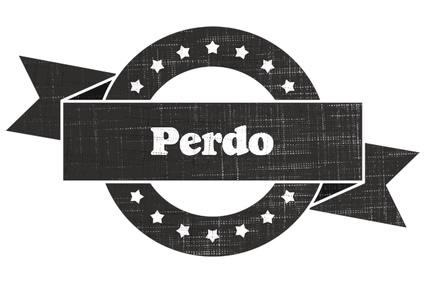 Perdo grunge logo