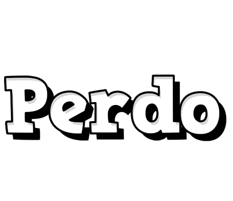 Perdo snowing logo