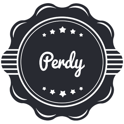 Perdy badge logo