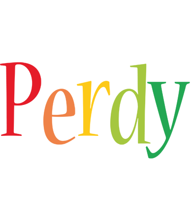 Perdy birthday logo
