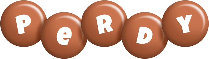 Perdy candy-brown logo