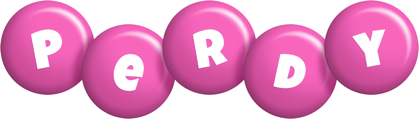 Perdy candy-pink logo