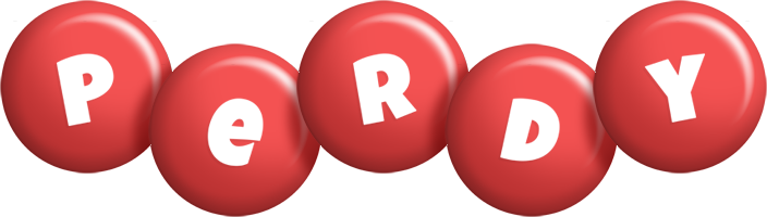 Perdy candy-red logo