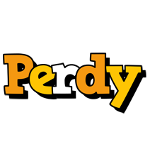 Perdy cartoon logo