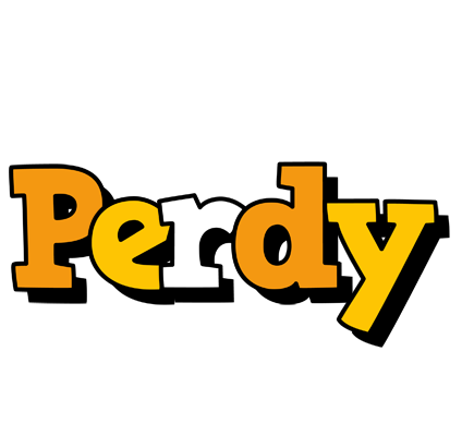 Perdy cartoon logo