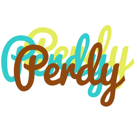 Perdy cupcake logo
