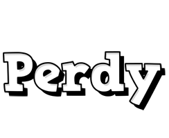 Perdy snowing logo