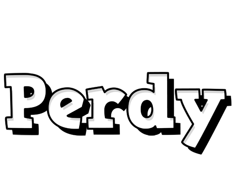 Perdy snowing logo