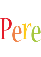 Pere birthday logo