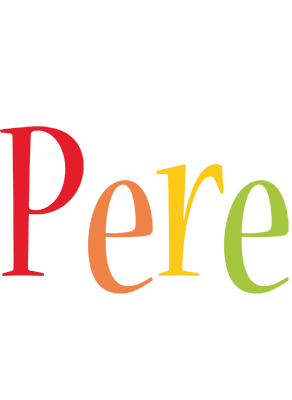 Pere birthday logo