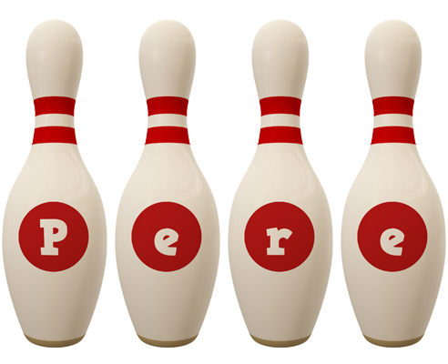 Pere bowling-pin logo
