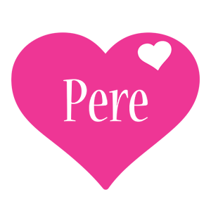 Pere love-heart logo