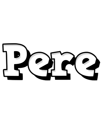 Pere snowing logo
