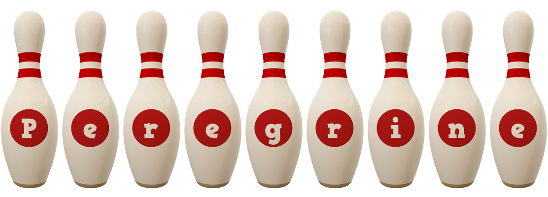Peregrine bowling-pin logo