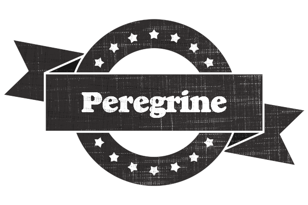 Peregrine grunge logo