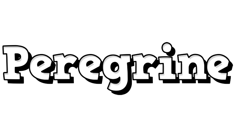 Peregrine snowing logo